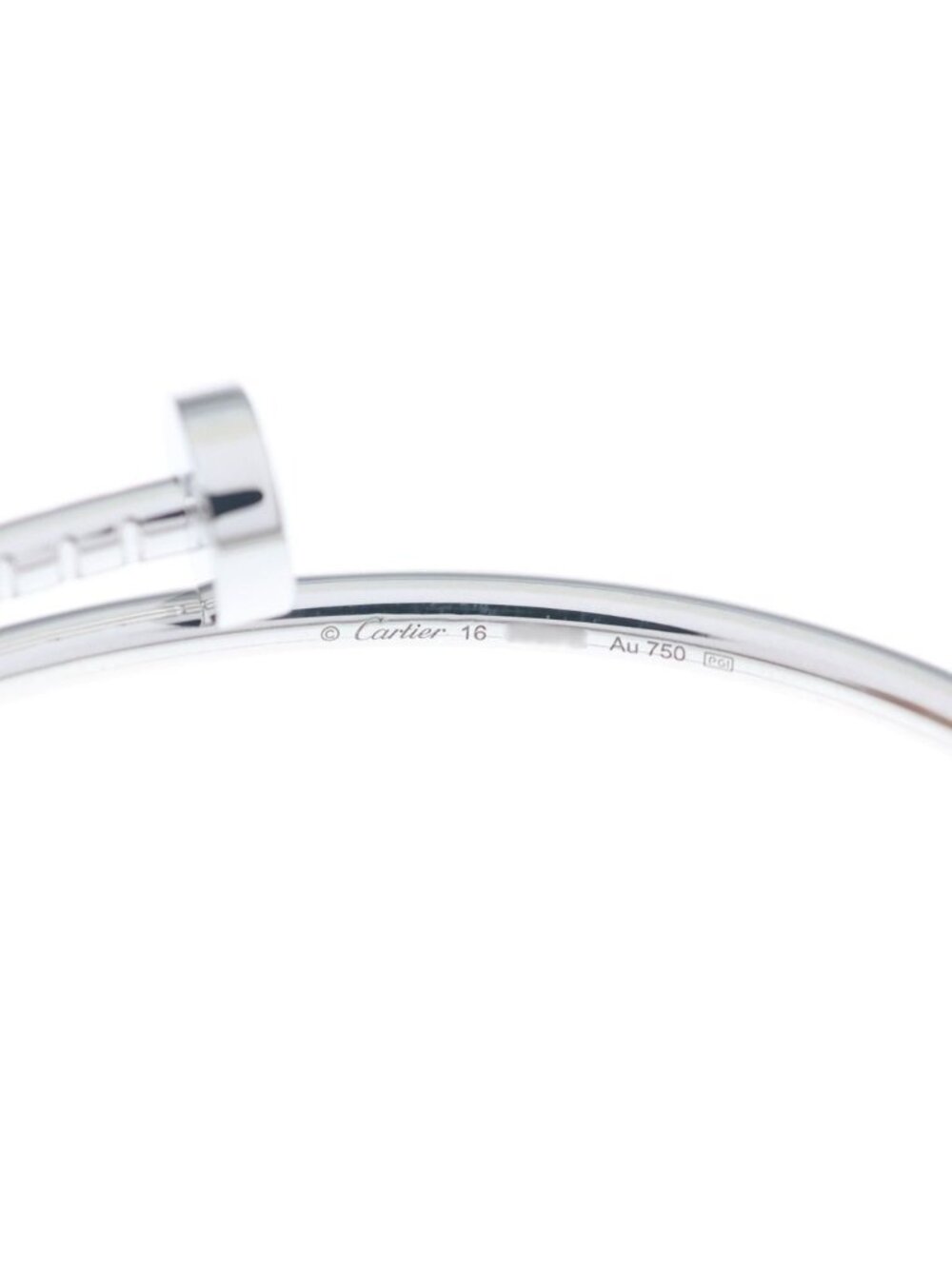 Cartier 18k White Gold Juste un Clou SM Bangle Bracelet - Picture 5 of 6